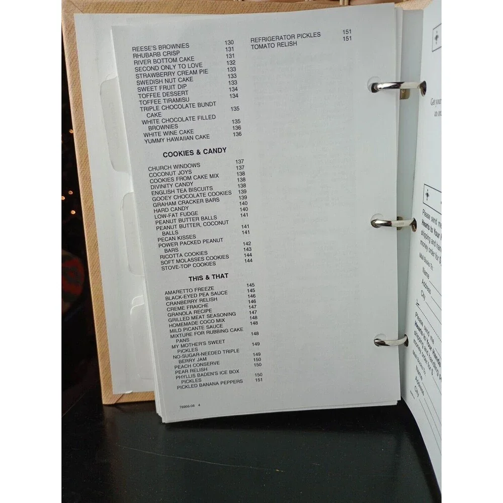 Heart Of The Triad Quilt Guild Cookbook Kernersville, NC‎ 2006 Hardcover Binder